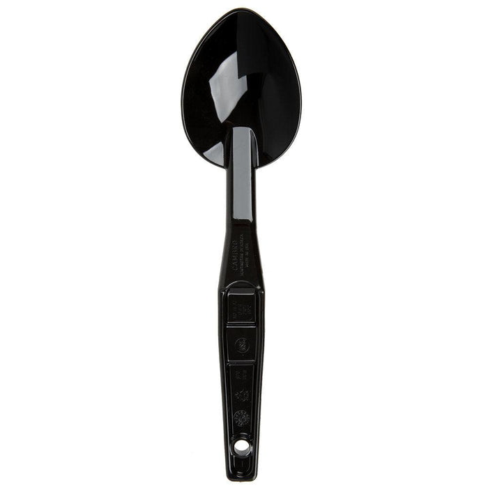 Cambro SPO11CW110 11" Polycarbonate Solid Deli Spoon - Black - Nella Online