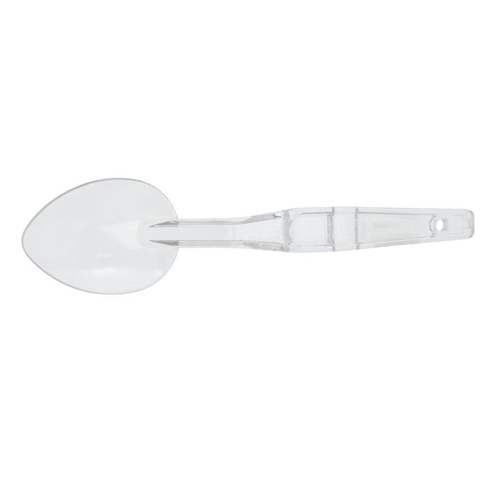 Cambro SPO13CW135 13" Polycarbonate Solid Deli Spoon - Clear - Nella Online