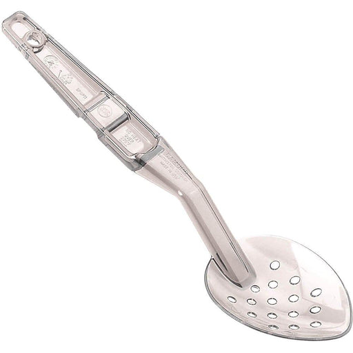 Cambro SPOP11CW135 11" Polycarbonate Perforated Deli Spoon - Clear - Nella Online