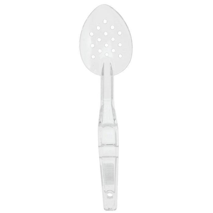 Cambro SPOP11CW135 11" Polycarbonate Perforated Deli Spoon - Clear - Nella Online
