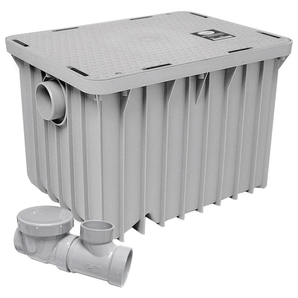 Canplas 3920A02 20 GPM Grease Interceptor - 40 lb. Capacity Min