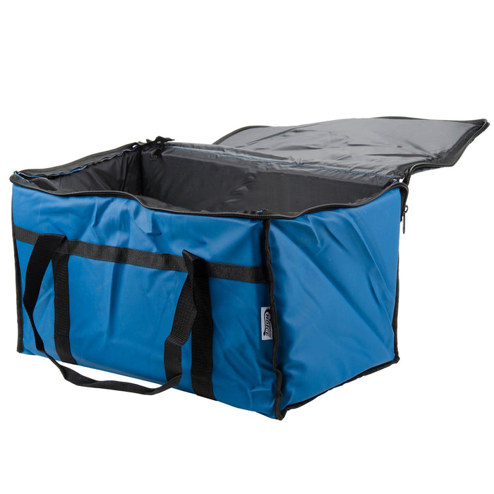 Choice 124FCARRBL 23" x 13" x 15" Insulated Nylon Top Loading Food Delivery Bag - Blue - Nella Online