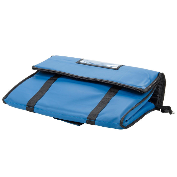 Choice 124FCARRBL 23" x 13" x 15" Insulated Nylon Top Loading Food Delivery Bag - Blue - Nella Online