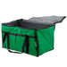 Choice 124FCARRGR 23" x 13" x 15" Insulated Nylon Top Loading Food Delivery Bag - Green - Nella Online