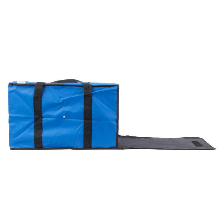 Choice 124PIBAG5NBL 20" x 20" x 12" Nylon Insulated Pizza Delivery Bag - Blue - Nella Online