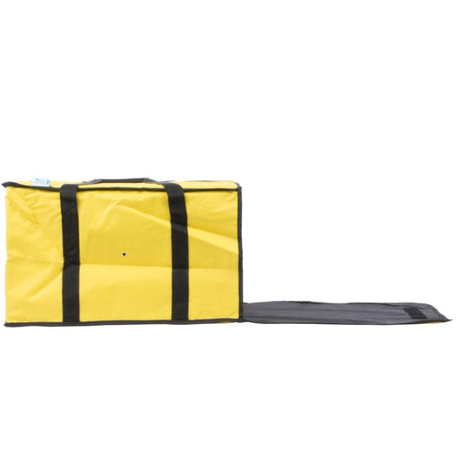 Choice 124PIBAG5NYE 20" x 20" x 12" Nylon Insulated Pizza Delivery Bag - Yellow - Nella Online