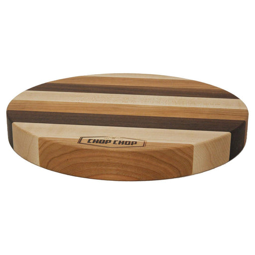Chop Chop 13RO15ECN Kitchen Series 13” Round Mixed Wood Cutting Board - Nella Online