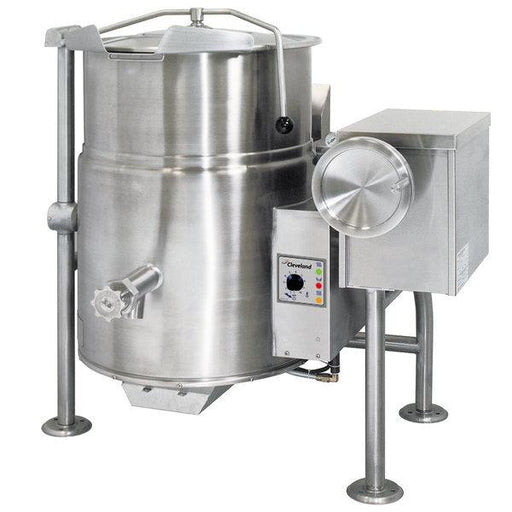 Cleveland KGL-25-T Liquid Propane 25 Gallon Tilting 2/3 Steam Jacketed Kettle - 90,000 BTU - Nella Online