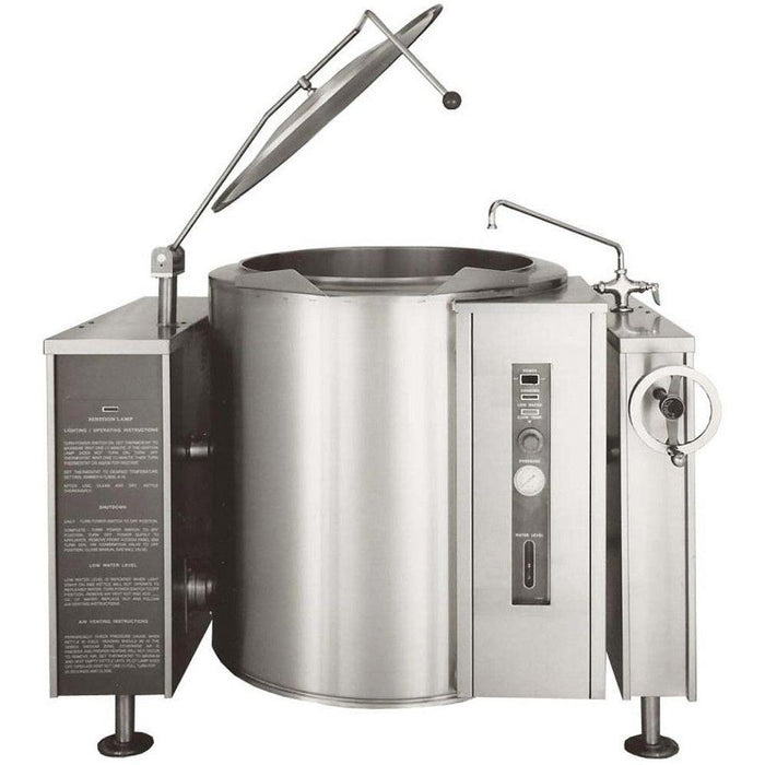 Crown 30-Gallon Gas Tilting Steam Kettle with Thermostatic Control - 100,000 BTU - Nella Online