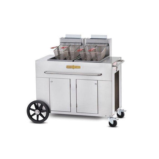 Crown Verity CV-PF-2 Double Tank Outdoor Fryer - 180,000 BTU - Nella Online