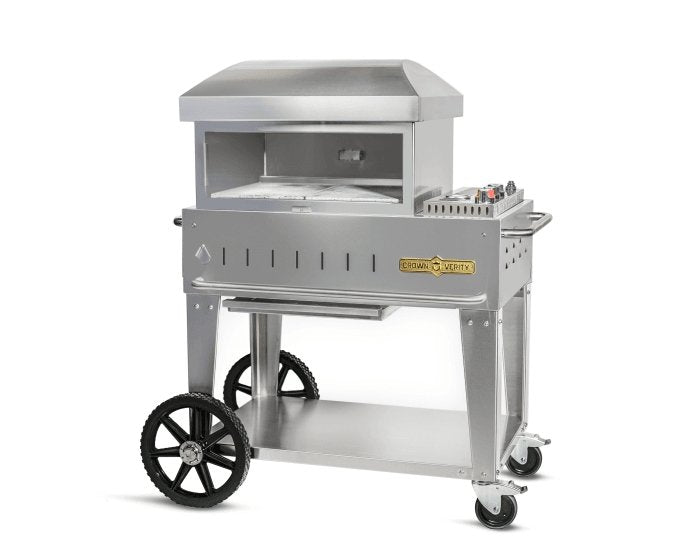 Crown Verity CV-PZ-24-MB-NG 24" Mobile Pizza Oven - Natural Gas - Nella Online