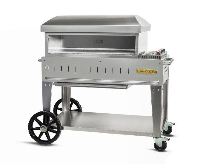 Crown Verity CV-PZ-36-MB-NG 36" Mobile Pizza Oven - Natural Gas - Nella Online