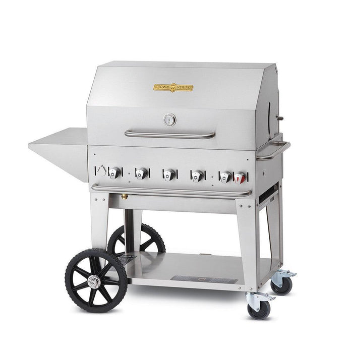 Crown Verity CV-MCB-36PKG-NG 36" Mobile BBQ Grill Package - Natural Gas
