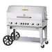 Crown Verity MCB-48RDP 48" Mobile BBQ Grill with Roll Dome Package - Natural Gas - Nella Online
