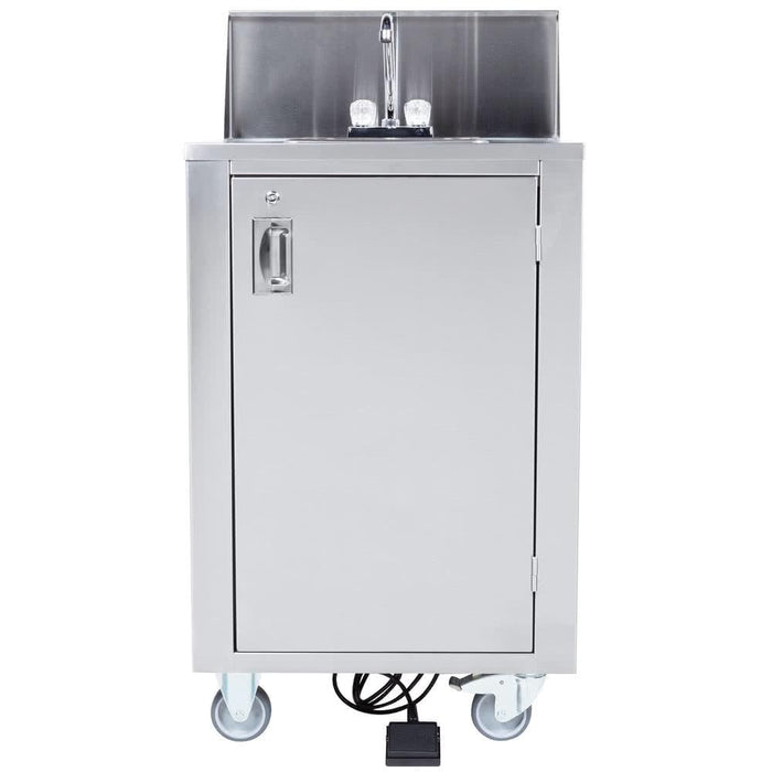 Crown Verity 24" x 25" CV-PHS-4 Hot/Cold Portable Space Saver Hand Sink - Nella Online