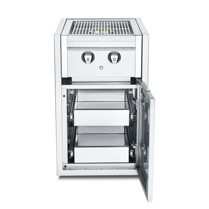 Crown Verity Infinite Series Small Built-In Cabinet with Dual Side Burner & 2 Drawers - IBISC-SBNG-2D - Nella Online