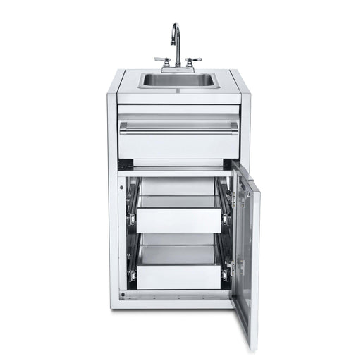 Crown Verity IBISC-SK-2D Small Built-In Cabinet with Sink & Two Single Drawers - Nella Online