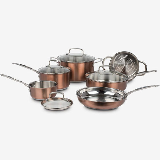 Cuisinart 10 Pcs Stainless Steel Classic Collection - Copper - Nella Online