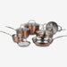 Cuisinart 10 Pcs Stainless Steel Classic Collection - Copper - Nella Online