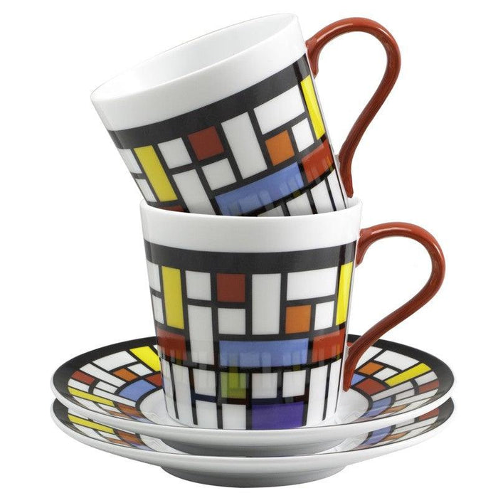 BIA Cordon Bleu Mosaic 7.5 Oz. Cappuccino Cup & Saucer Set - 4320509AS - Nella Online