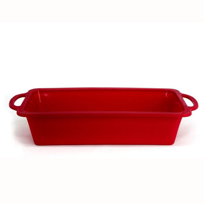 Danesco 6694621RD 10" Red Silicone Loaf Pan - Nella Online