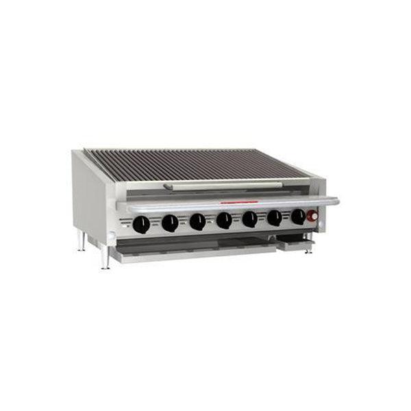 MagiKitchn 36" Countertop Low Profile Radiant Gas Charbroiler with Legs - APL-RMB-636 - Nella Online
