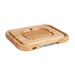 John Boos AZ2418225-P-LG Maple Aztec Cutting Board with Pyramid Grips and Stainless Steel Pan - Nella Online