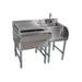 BK Resources 42" Underbar Blender/Ice Bin Workstation 21" SS - BKUB-WS-BSIB-42-GS - Nella Online