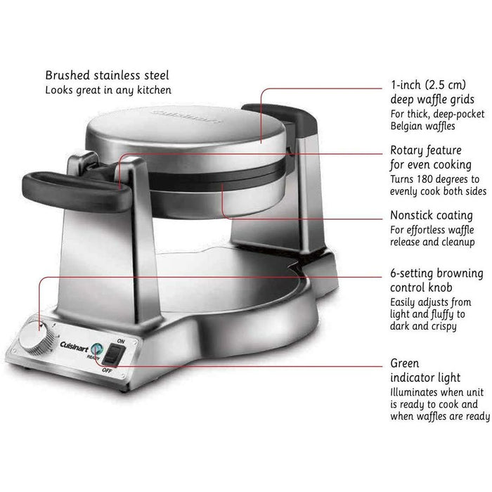 Cuisinart WAF-320C Belgian Waffle Maker with Dial Control - 1200 W