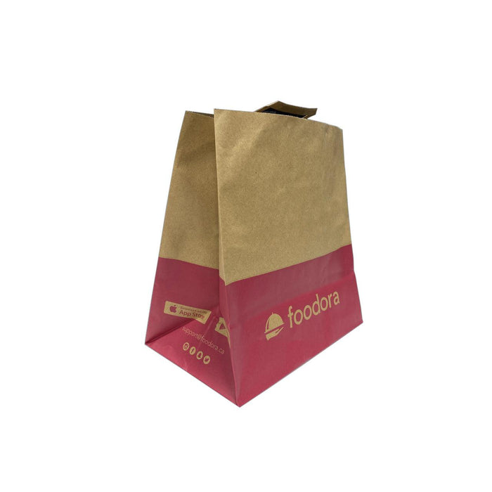 Foodora 11" x 6.5" x 11.5" Paper Bag - 300/Case - Nella Online