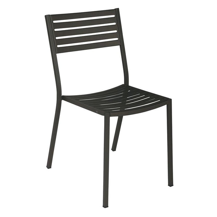 emu Segno 263 Antique Iron Outdoor Side/Armless Chair - Nella Online