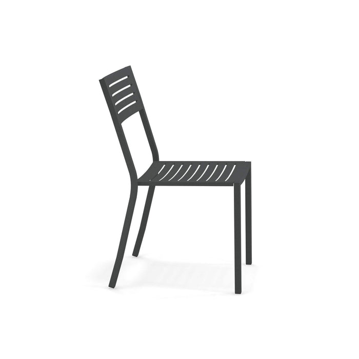 emu Segno 263 Antique Iron Outdoor Side/Armless Chair - Nella Online