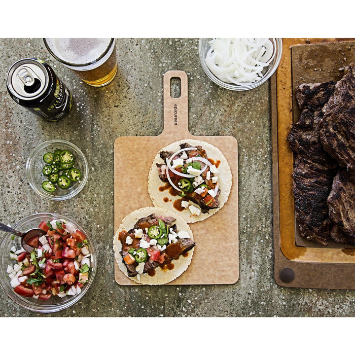 Epicurean 9" x 7.5" Dual-Sided Natural Handy Cutting Board - 008-090701