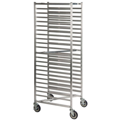 Focus Foodservice Welded Aluminum Sheet Pan Rack / Bun Tray Rack with Z-Frame - 20 Pan Capacity - FAZNBR20 - Nella Online