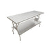 NELLA FOLDING TABLE 30" x 60" - STAINLESS STEEL - 41236