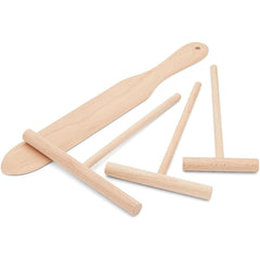 Fox Run 11645 4-Piece Beechwood Crepe Maker Tool Set