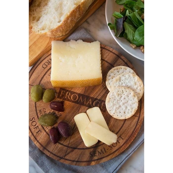 Ironwood Gourmet 28445E332 9" Acacia Wood Circle Serving Board