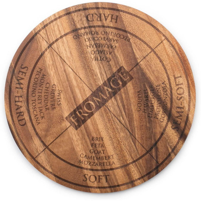 Ironwood Gourmet 28445E332 9" Acacia Wood Circle Serving Board