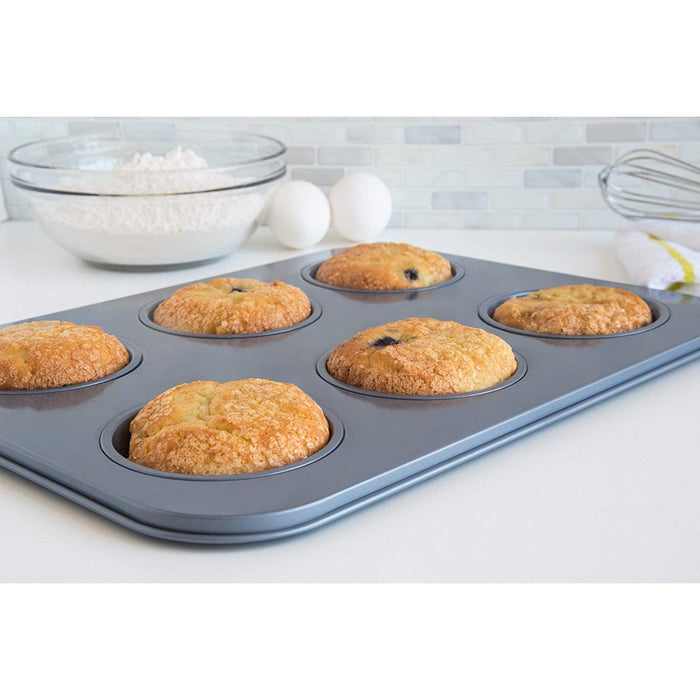 Fox Run 6-Cup Non-Stick Large Shallow Muffin Pan 4474 — Nella Online