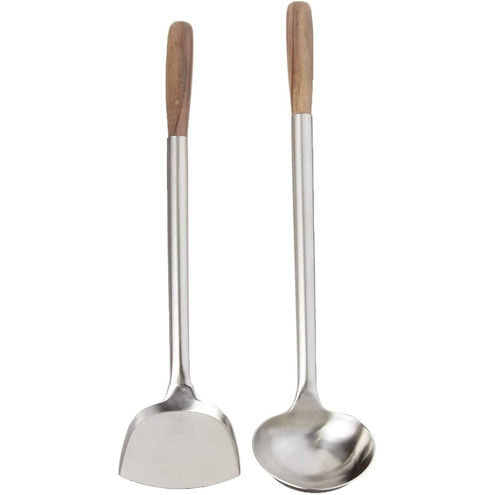 Fox Run 48763 17" Authentic Hand-Made Chuan and Hoak Wok Set