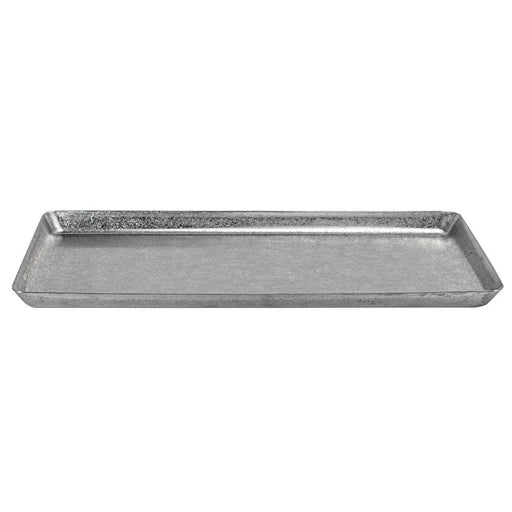 Front of the House DSP039ANS21 Mod 12.5" x 8.25" Rectangular Antique Stainless Steel Plate - Nella Online