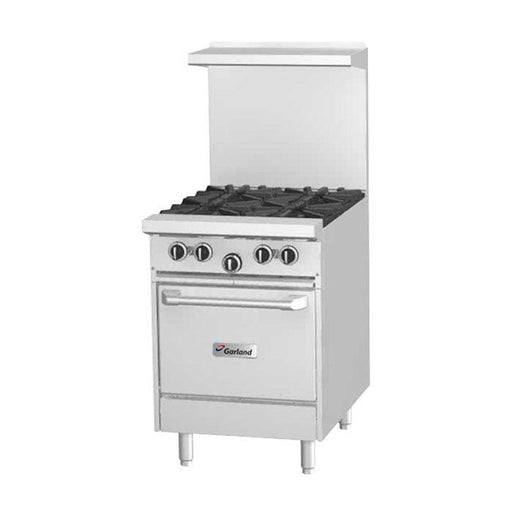Garland G24-4S 24" NG 4-Burners Gas Range with Storage Base - 132,000 Btu - Nella Online