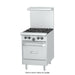 Garland G24-G24L 24" Natural Gas Range with 24" Griddle and Space Saver Oven - 68,000 BTU - Nella Online