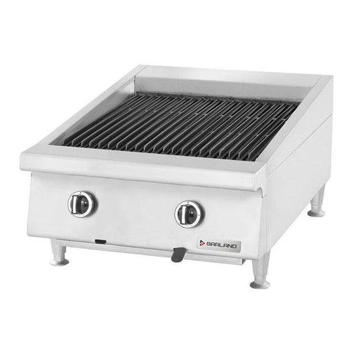 Garland GTBG24-AB24 24" Ceramic Briquette Gas Charbroiler with Adjustable Grates - 60,000 BTU - Nella Online