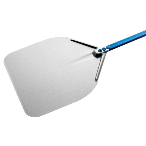 GI Metal A-37R Azzurra 14” Aluminum Rectangular Pizza Peel with 59” Handle - Nella Online
