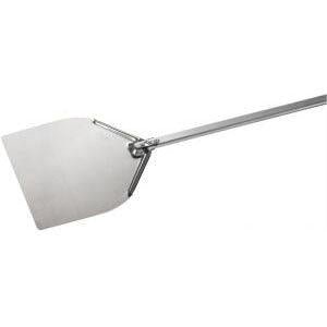 GI-Metal Rectangular Aluminum Pizza Shovel 12" X 11.8" Handle 59" - AE-32R/150 - Nella Online