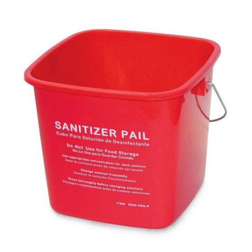 Globe Commercial 3603R 3 Qt. Cleaning Bucket - Red - Nella Online