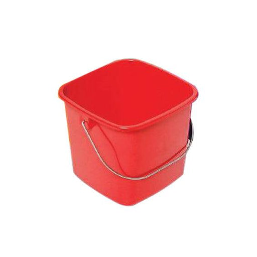 Globe Commercial 3616R 6 Qt. Cleaning Bucket - Red - Nella Online