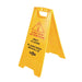 Globe GCP7112 25" x 12" Foldable Bilingual Wet Floor Safety Sign - English/French - Nella Online