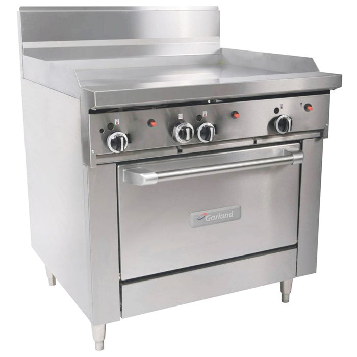 Garland G36-G36S 36” Natural Gas Griddle With Storage Base - 54,000 BTU